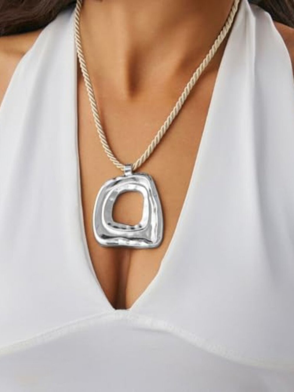 Boho Necklaces for Women Large Pendant‎ Necklace Bohemia Country Jewelry